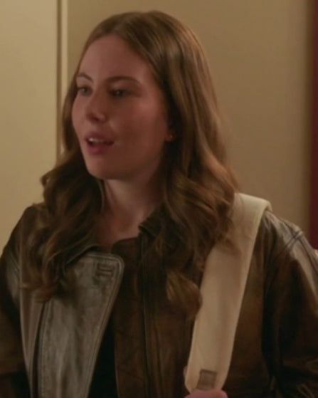 Heartland S20 Baye McPherson Brown Leather Bomber Jacket