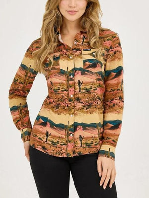 Heartland S20 Brynn Godenir Landscape Print Shirt