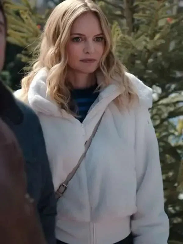 Heather Graham Best Christmas Ever White Jacket