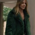 High Potential 2024 Kaitlin Olson Green Fur Coat