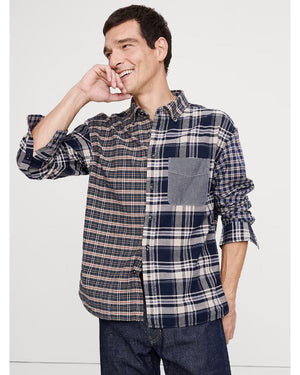 Abbott Elementary S06 Chris Perfetti Patchwork Plaid Shirt - view 3