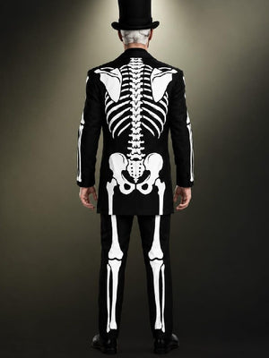 Day of The Dead James Bond Black Skeleton Costume