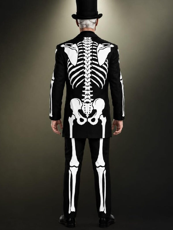 Day of The Dead James Bond Black Skeleton Costume
