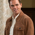 Jason Thompson The Young And The Restless Brown Suede Jacket