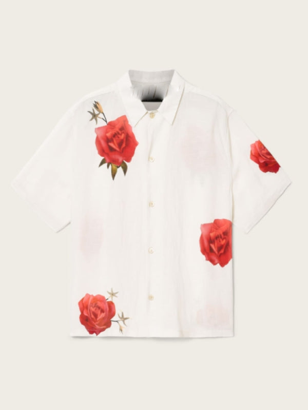 Jerry O'Connell Big Brother USA S28 White Floral Print Shirt - view 2