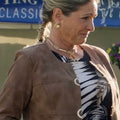 Jessica Steen Heartland S20 Brown Faux Suede Jacket