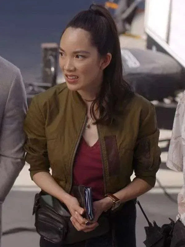 Jessika Van A Hollywood Christmas Olive Green Jacket