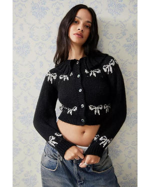 Wild Cherry S01 Isabelle Allen Black Bow Cardigan
