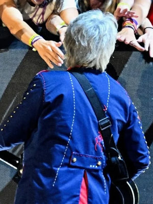 Jon Bon Jovi Wembley Stadium Blue Military Jacket - view 3