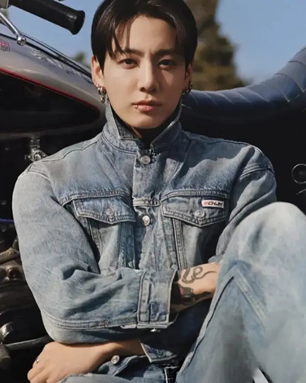 Jungkook Blue Denim Trucker Jacket