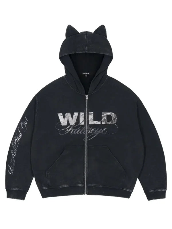 KATSEYE WILDWORLD TOUR Cat Ear Hoodie
