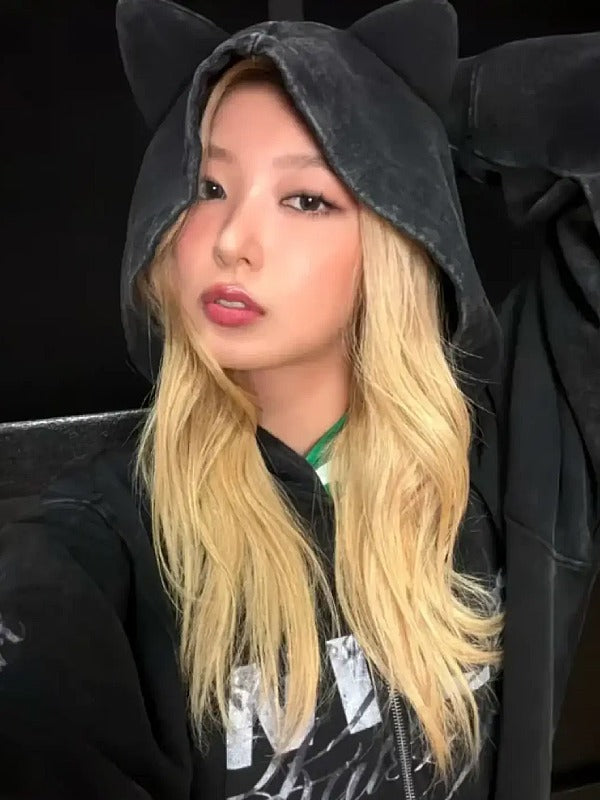KATSEYE WILDWORLD TOUR Cat Ear Hoodie