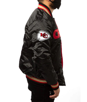Kansas City Chiefs Red And Black Varsity Jacket