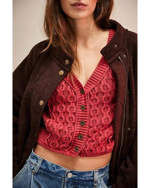A Merry Little Ex-Mas 2025 Alicia Silverstone Red Cardigan