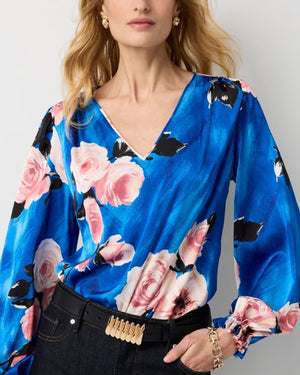 The Young And The Restless Kate Linder Blue Floral Blouse
