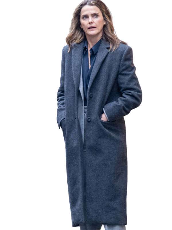 The Diplomat S04 Kate Wyler Grey Wool Coat