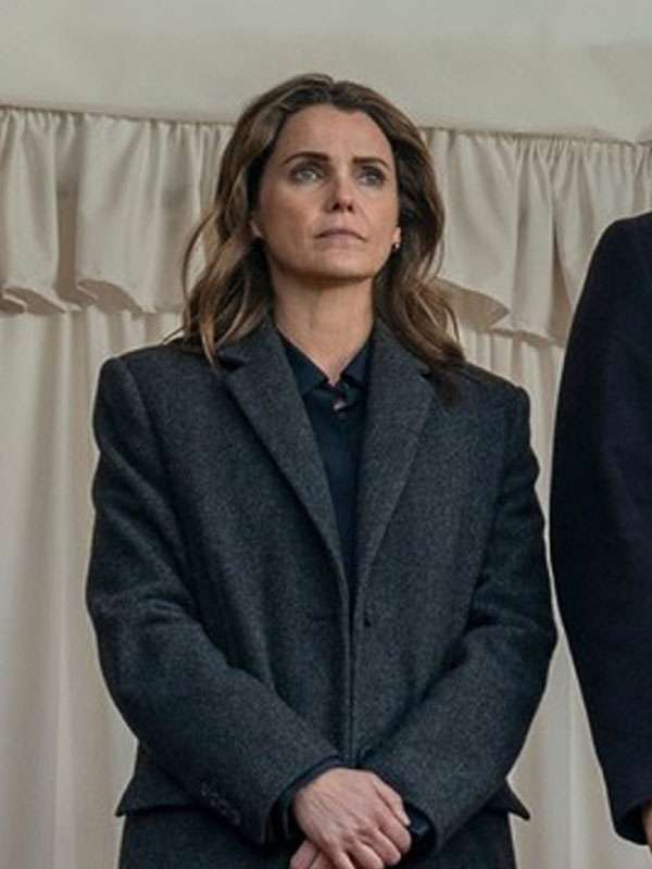 The Diplomat S04 Kate Wyler Grey Wool Coat