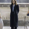 The Diplomat S04 Keri Russell Black Wool Coat