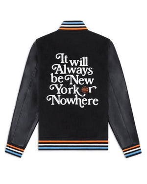 Mariska Hargitay Knicks Playoff Game Varsity Jacket