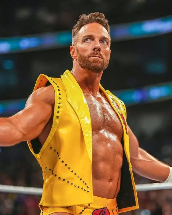 LA Knight WWE Money In The Bank Yellow Vest