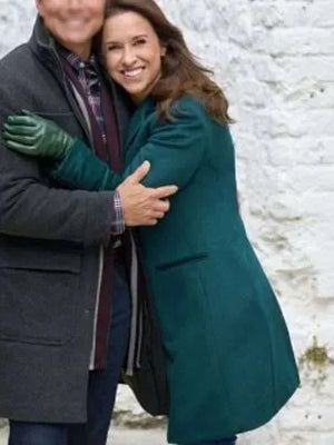 Lacey Chabert A Merry Scottish Christmas 2023 Coat