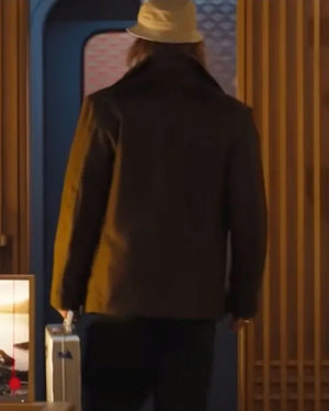 Bullet Train Brad Pitt Pea Coat - view 3