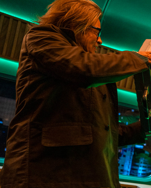 Bullet Train Brad Pitt Pea Coat - view 2