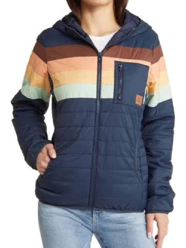 Last Seen 2026 Felix Cameron Multicolor Striped Puffer Jacket