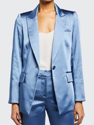 Lauralee Bell The Young And The Restless Blue Satin Blazer
