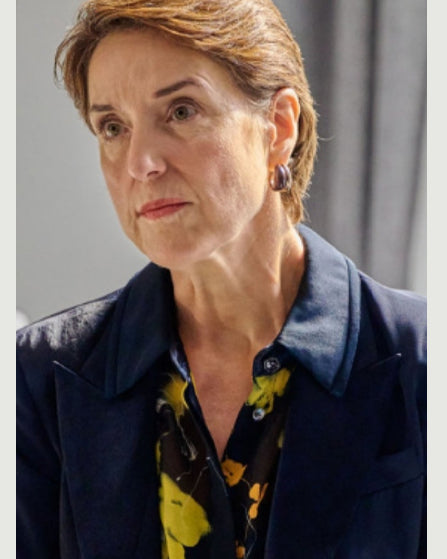 Law And Order S26 Maggie Bofill Black & Yellow Floral Blouse