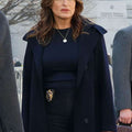 Law and Order SVU Olivia Benson Blue Wool Coat