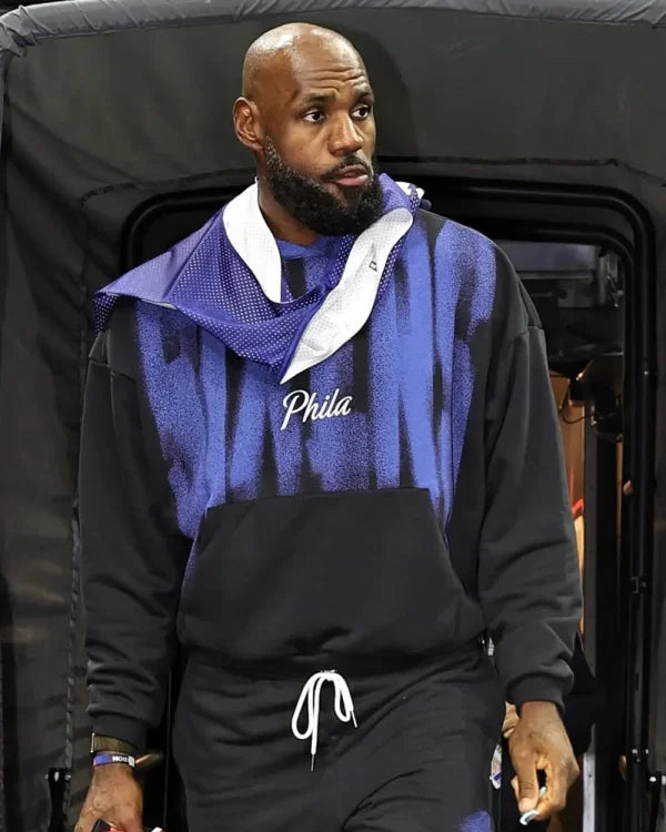 LeBron James Philadelphia 76ers Black Practice Hoodie