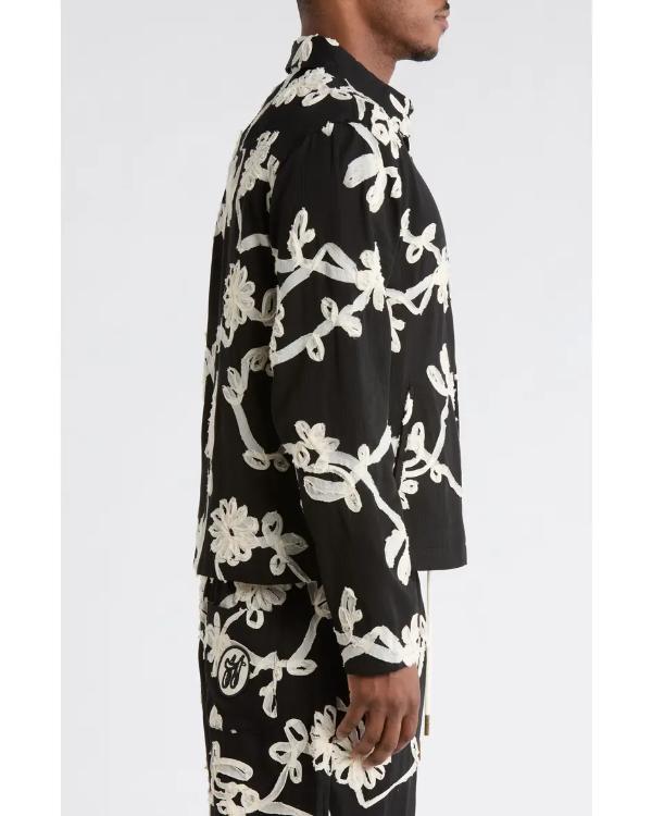 Reasonable Doubt S04 McKinley Freeman Floral Ribbon Work Jacket - view 3