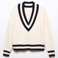 Livvy Barker Made In Chelsea S32 Beige V-Neck Jumper
