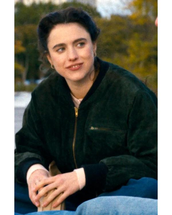 Love Of Your Life 2026 Margaret Qualley Green Suede Jacket