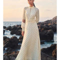 Marble Hall Murders S01 Amelia Bullmore Polka Dot Cut Out Dress