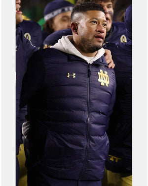Marcus Freeman Notre Dame Puffer Jacket