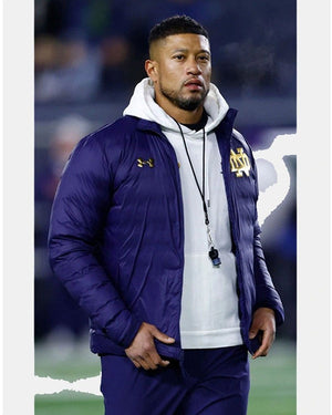 Marcus Freeman Notre Dame Puffer Jacket
