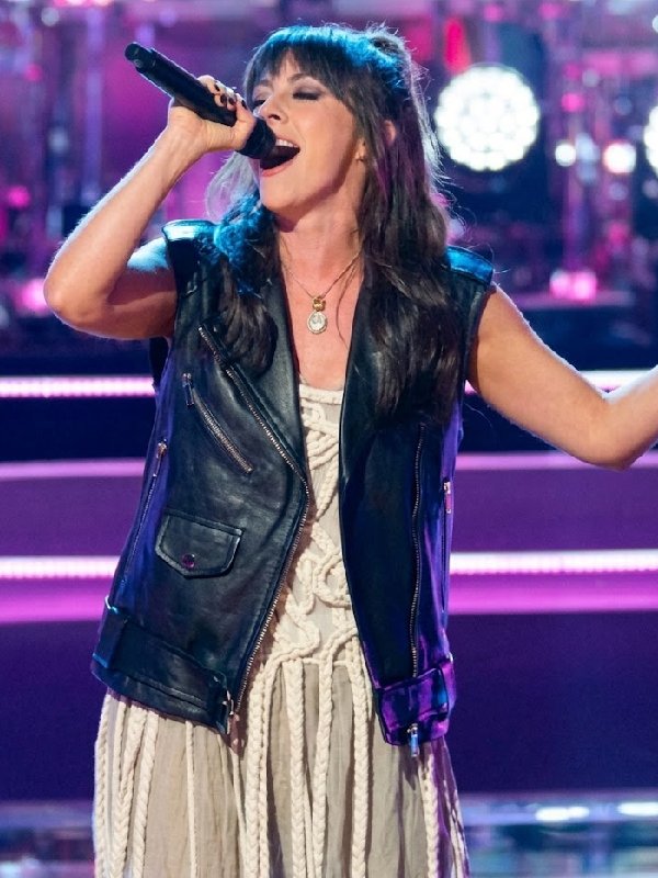 Marilyn Hucek The Voice S30 Black Biker Vest - view 3