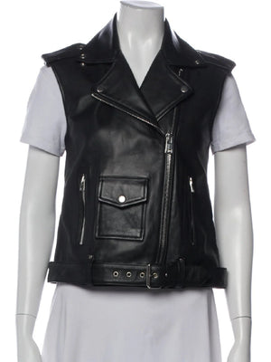 Marilyn Hucek The Voice S30 Black Biker Vest