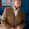 Movie Masterplan 2026 Stanley Tucci Coat in Brown