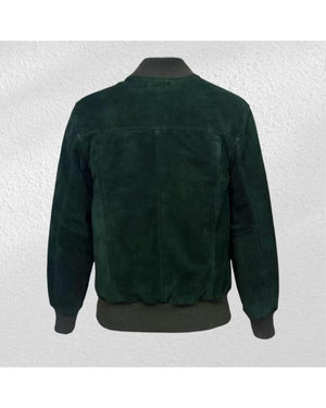 Love Of Your Life 2026 Margaret Qualley Green Suede Jacket - view 3