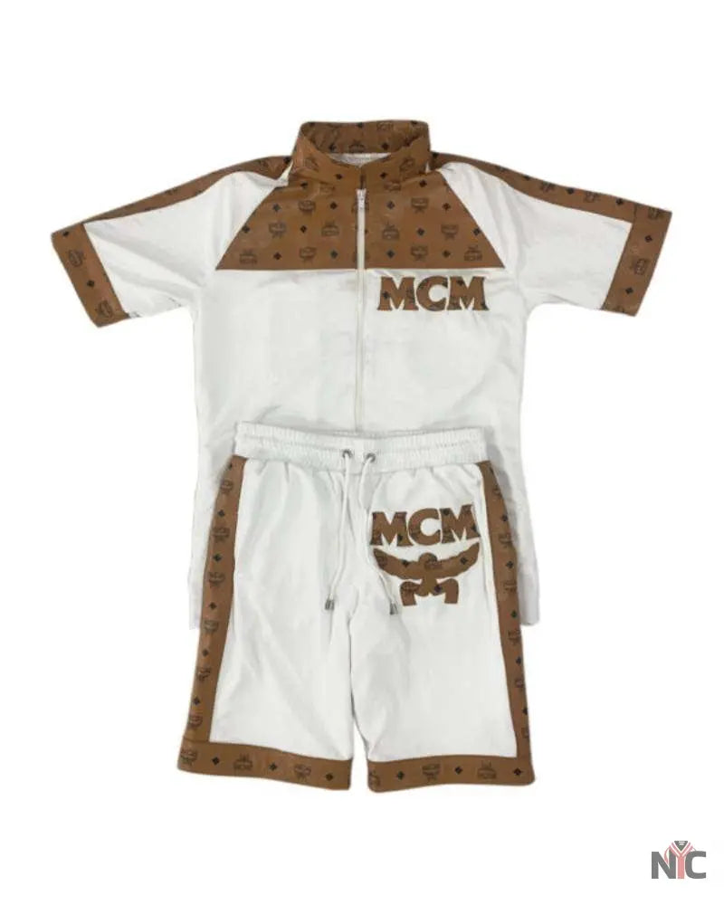 Men’s Vintage MCM Dapper Dan Mesh Short Suit