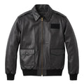 Men's USAF A-2 Military Leather Bomber Jacket