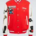 Givenchy - x Disney® leather-trimmed wool-blend varsity jacket