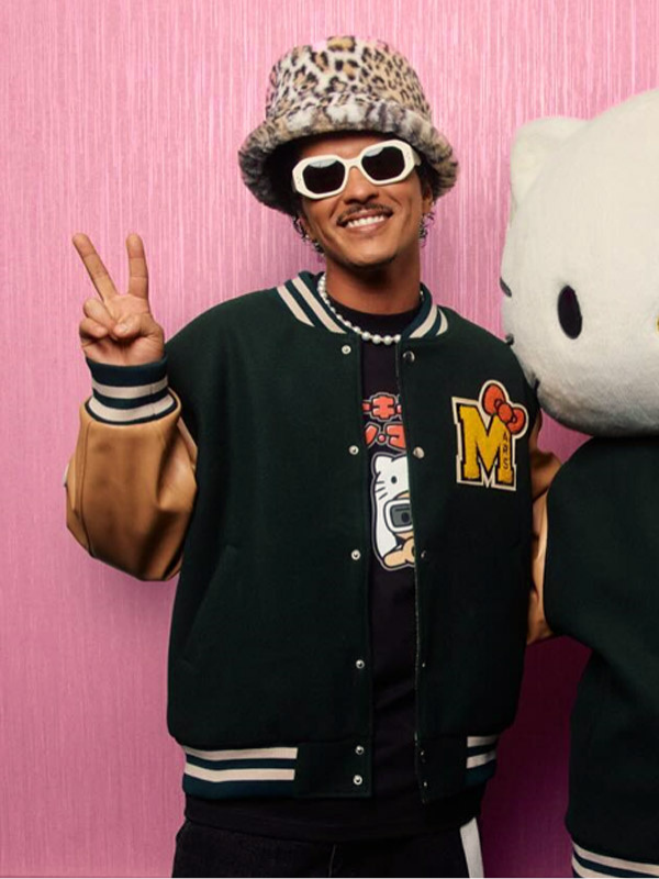 Bruno Mars Hello Kitty Varsity Jacket