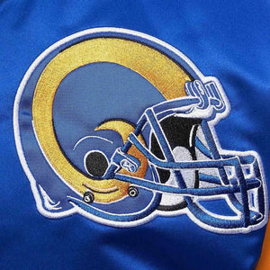 LA Rams Heavyweight Royal Satin Jacket