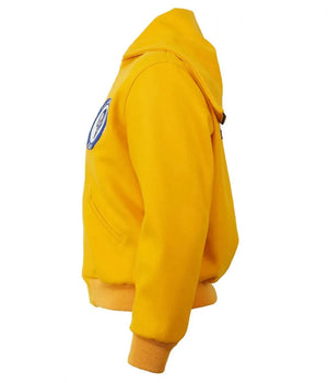 1950 Los Angeles Rams Yellow Wool Hooded Jacket