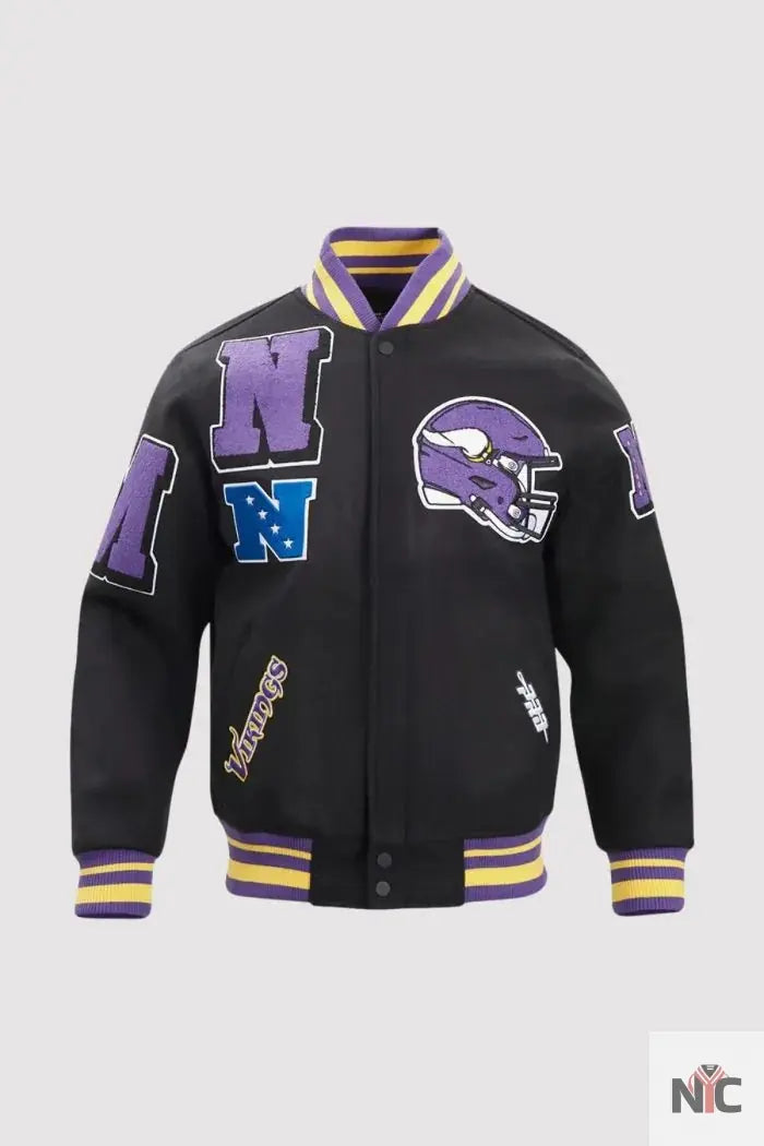 Minnesota Vikings Pro Standard Mashup Varsity Jacket
