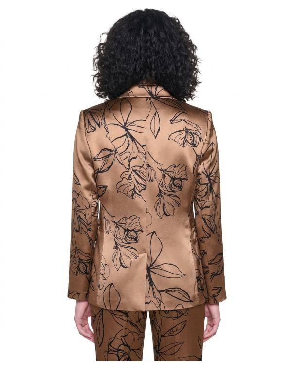 General Hospital 2026 Blythe Howard Floral Print Satin Blazer - view 3
